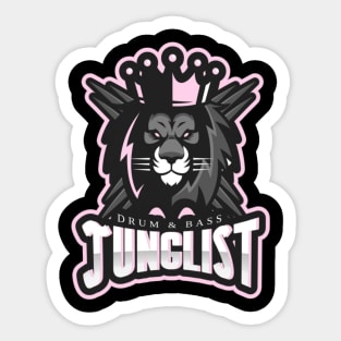 JUNGLIST - Lion Crown logo Sticker